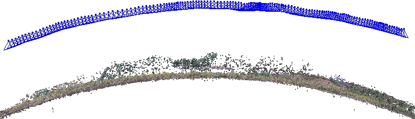 Example of critical configuration for radial distortion self-calibration